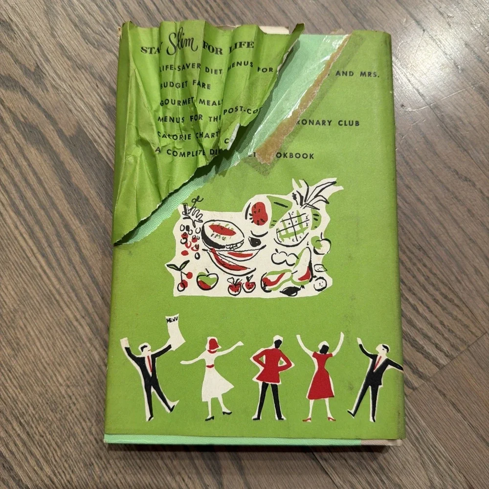 Vtg MCM Stay Slim For Life Diet Cookbook by Ida Jean Kain & Mildred Gibson 1958